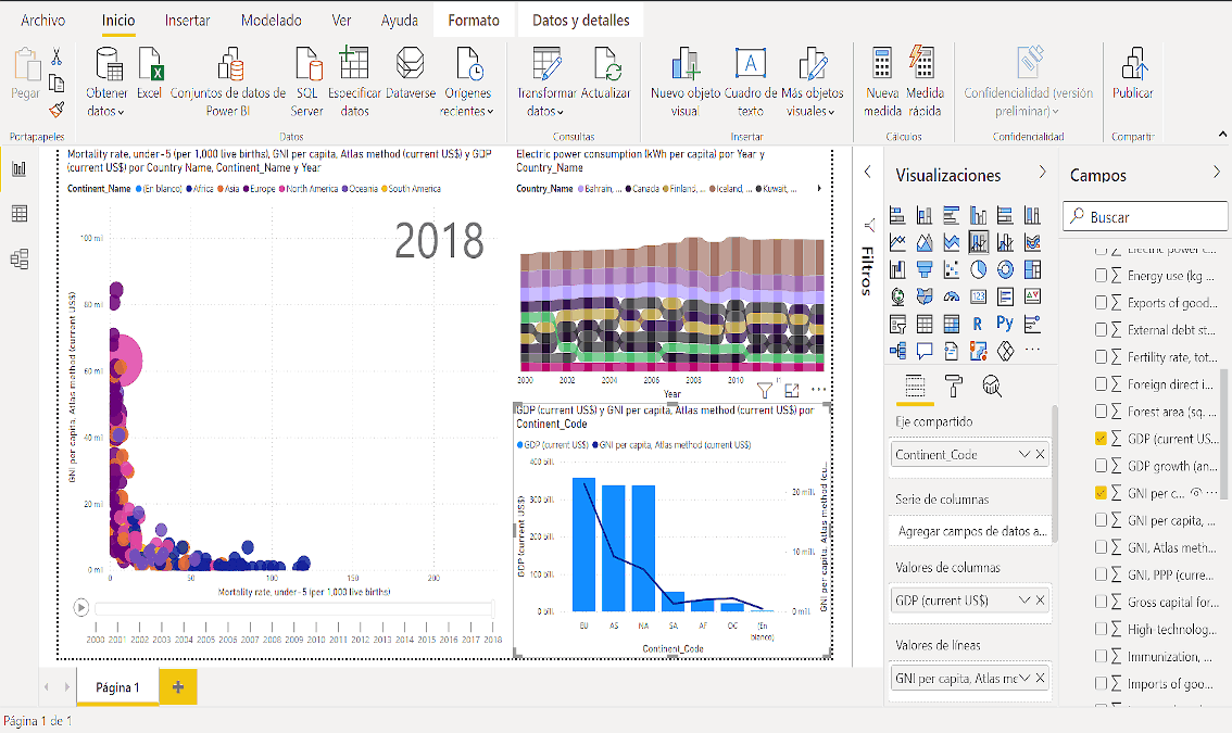 Power BI, herramientas de productividad powerbi201x
